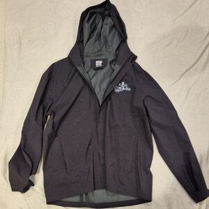 NWOT 32 Degrees Dark Gray Hooded Raincoat